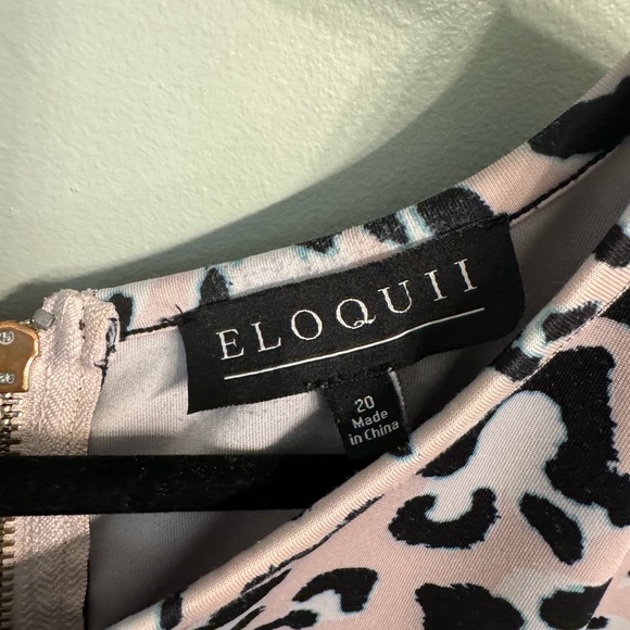 Eloquii Flutter Sleeve Animal Print Top 20 - Picture 2 of 4